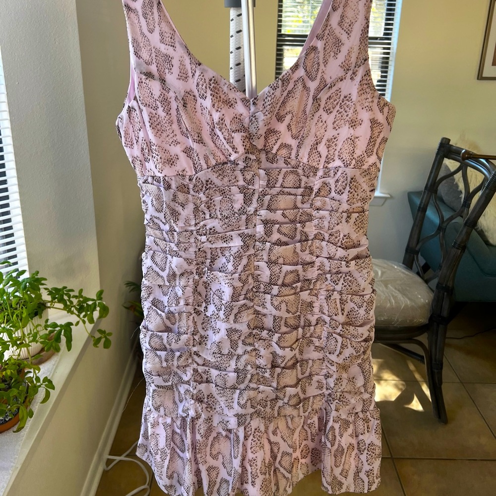 NWT She + Sky Pink Snakeskin Dress - Picture 2 of 8